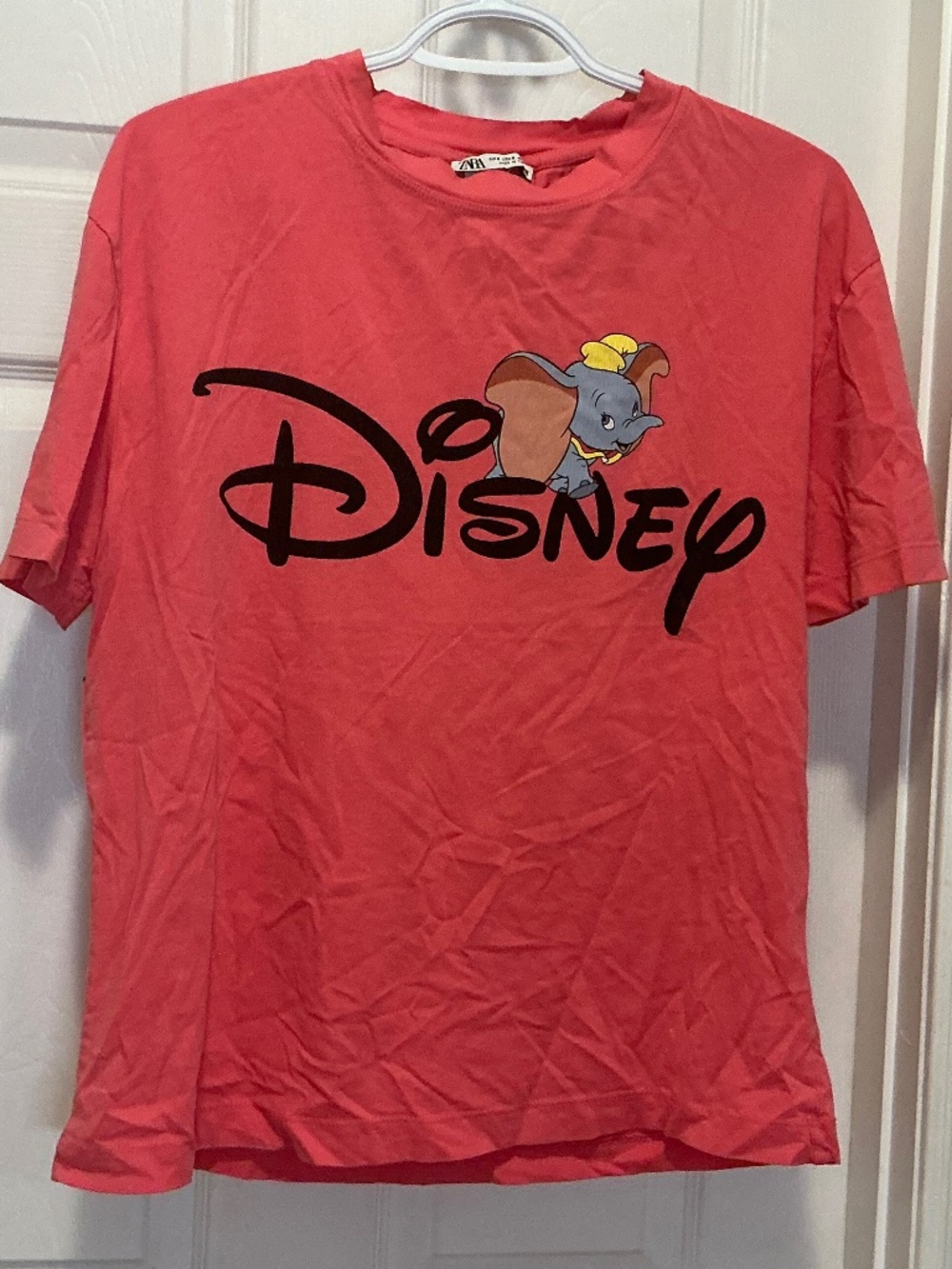 Zara x Disney Dumbo t-shirt, female. 100% cotton. Used. See photo.